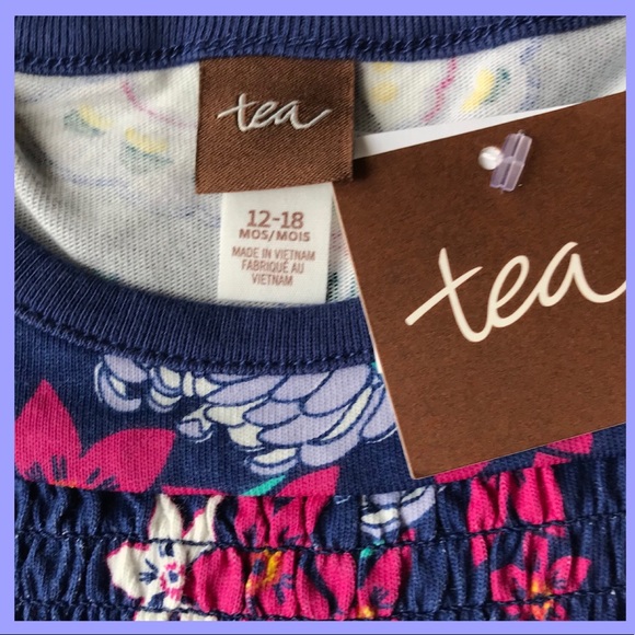 NWT 12-18m Tea Collection Bloom & Butterflies - Picture 2 of 5